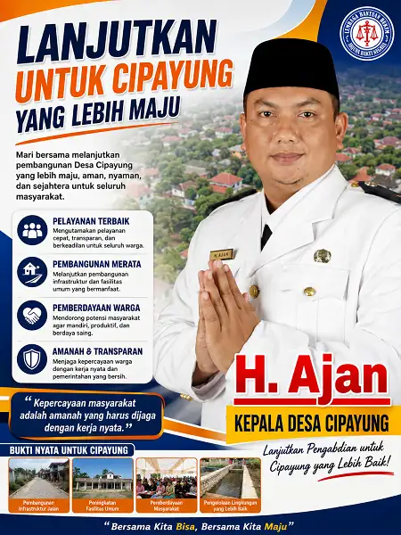 H. Ajan Diyakini Masih Jadi Figur Terkuat, Warga Sebut Cipayung Butuh Pemimpin yang Sudah Terbukti Kerjanya
